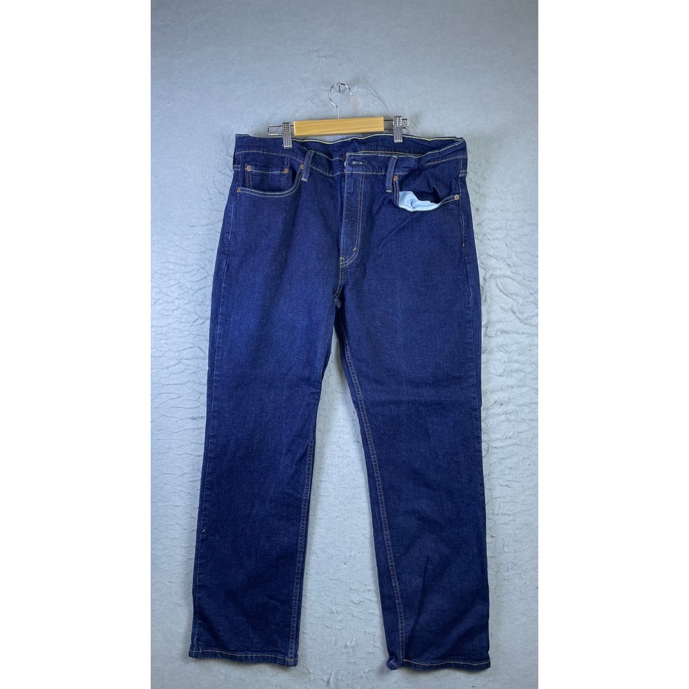 Levi 514 Straight Jeans Mens 38x30 Blue Excellent Dark Wash Denim Pants